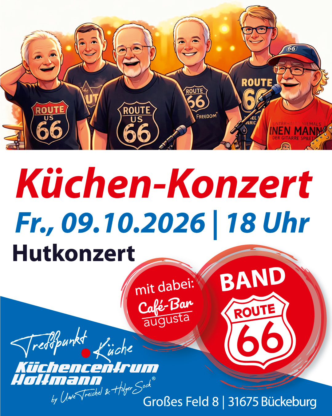 🎵 Küchenkonzert 🎵 🕑 Freitag, 09. Oktober 2026, ab 18 Uhr 📍Küchencentrum…